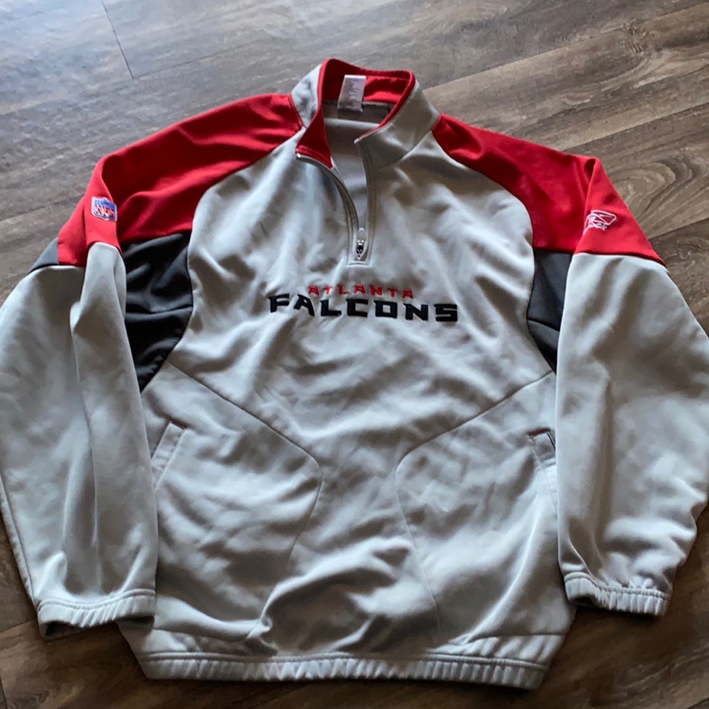 Reebok, Atlanta Falcons, quarter zip sweatshirt.
